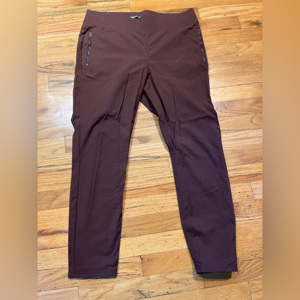 Toad&Co purple pull on pants size 12